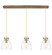 Downtown Urban Eight Light Linear Pendant in Brushed Brass (405|123-410-1PS-BB-G412-8CL)
