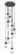 Downtown Urban Nine Light Pendant in Matte Black (405|119-452-1P-BK-G452-4CL)
