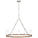 Darlana Wrapped LED Chandelier in Polished Nickel and Natural Rattan (268|CHC 5873PN/NRT)