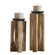 Ilva Candleholders Set/2 in Natural (52|18074)