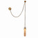 Flint LED Convertible Sconce/Pendant in Winter Brass (33|519221WB)