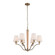 Curva Six Light Chandelier in Brushed Champagne Gold (33|518971BCG)