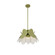 Flor One Light Pendant in White and Green (33|517055WG)