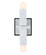 Quadra Two Light Wall Sconce in Matte Black (33|516521MB)