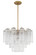 Addis Six Light Chandelier in Aged Brass (60|ADD-306-AG-CL)