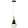 Admiral One Light Pendant in Matte Black (72|60-7903)