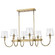 Brookside Six Light Island Pendant in Vintage Brass (72|60-7887)