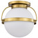 Lakeshore One Light Flush Mount in Natural Brass (72|60-7782)