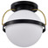 Lakeshore One Light Flush Mount in Matte Black (72|60-7772)