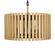 Suratto Six Light Pendant in Matte Black/Honey Blonde (137|387P06MBH)