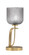 Cavella One Light Table Lamp in New Age Brass (200|39-NAB-4912)