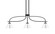 Cavella Three Light Island Pendant in Matte Black (200|3936-MB-421-CH) Cavella Three Light Island Pendant in Matte Black (200|3936-MB-421-CH)