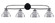 Cavella Four Light Bath Bar in Matte Black (200|3914-MB-427-CH)