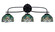 Cavella Three Light Bath Bar in Matte Black (200|3913-MB-9925)