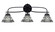 Cavella Three Light Bath Bar in Matte Black (200|3913-MB-9105)