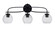 Cavella Three Light Bath Bar in Matte Black (200|3913-MB-4102)