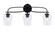 Cavella Three Light Bath Bar in Matte Black (200|3913-MB-210)