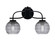Cavella Two Light Bath Bar in Matte Black (200|3912-MB-5112)
