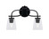 Cavella Two Light Bath Bar in Matte Black (200|3912-MB-461)