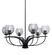 Cavella Six Light Chandelier in Matte Black (200|3906-MB-5112)