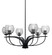 Cavella Six Light Chandelier in Matte Black (200|3906-MB-5110)