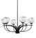 Cavella Six Light Chandelier in Matte Black (200|3906-MB-4109)