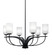 Cavella Six Light Chandelier in Matte Black (200|3906-MB-3001)