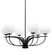 Cavella Six Light Chandelier in Matte Black (200|3906-MB-212)