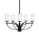 Cavella Five Light Chandelier in Matte Black (200|3905-MB-310)