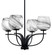 Cavella Four Light Chandelier in Matte Black (200|3904-MB-4819)