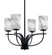 Cavella Four Light Chandelier in Matte Black (200|3904-MB-3009)