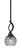 Cavella One Light Mini Pendant in Matte Black (200|3901-MB-5112)