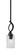 Cavella One Light Mini Pendant in Matte Black (200|3901-MB-3002)