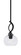 Cavella One Light Mini Pendant in Matte Black (200|3901-MB-202)