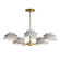 Lucas Five Light Chandelier in Natural Aged Brass (16|25225LFGNAB)