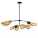 Bonnet Four Light Chandelier in Black (16|12634NABK)