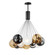 Burst LED Pendant in Black (86|E25088-148BK)