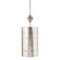 Fragment One Light Mini Pendant in Silver Leaf and Glaze (175|PD1051)