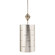 Fragment One Light Mini Pendant in Silver Leaf And Glaze (175|PD1051)
