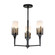 Sawgrass Three Light Chandelier in Matte Black (175|CH20319BLK-3)