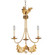 Sweet Olive Three Light Mini Chandelier in Distressed Gold (175|CH1159-3)
