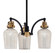 Easton Three Light Chandelier in Matte Black & Brass (200|1943-MBBR-4253)