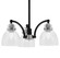 Easton Three Light Chandelier in Matte Black & Brushed Nickel (200|1943-MBBN-4110)