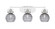 Easton Three Light Bath Bar in White & Brushed Nickel (200|1933-WHBN-5112)
