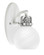 Easton One Light Wall Sconce in White & Brushed Nickel (200|1931-WHBN-4101)