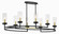 Hillstone Eight Light Island Pendant in Sand Coal & Soft Brass (7|3208-781)