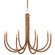 Samsara Chandelier Eight Light Chandelier in Natural/Saddle Tan (142|9000-1085)