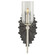 Benthos Collection One Light Wall Sconce in Black/Nickel/Clear (142|5800-0025)