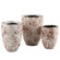 Marne Vase Set of 3 in Brown/Off-White (142|1200-0715)