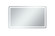 Genesis LED Mirror in Glossy white (173|MRE34272)